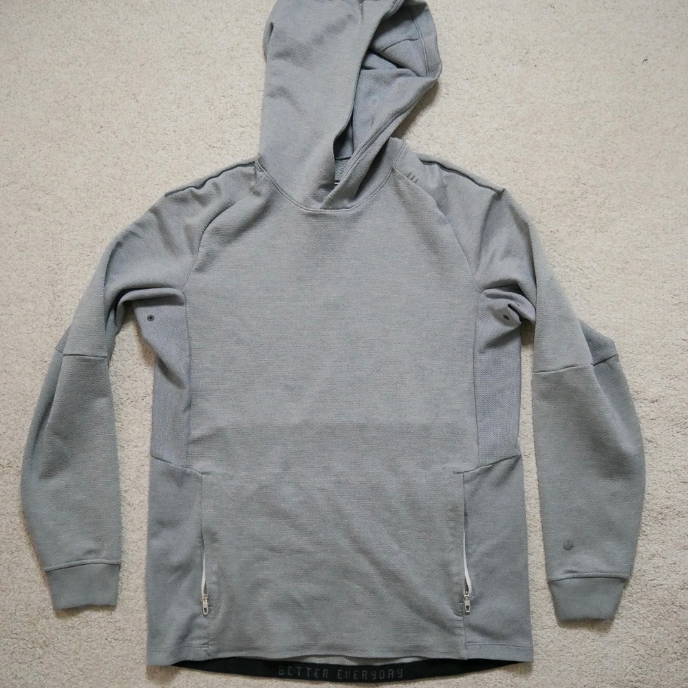 Lululemon men's Textured Tech Hoodie Gray
